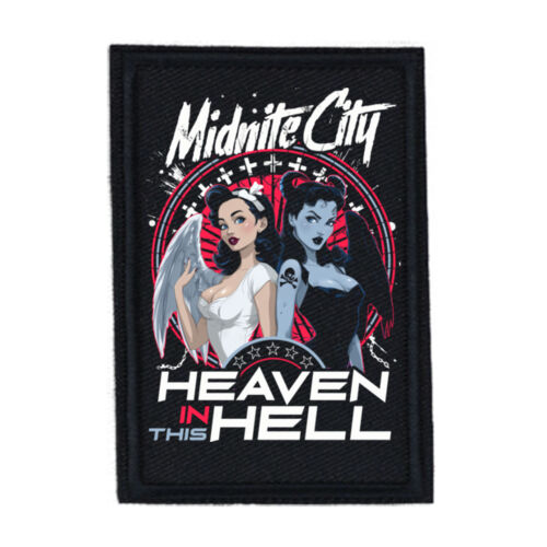 Heaven In This Hell - PR01 Portrait 8cm x 12cm Rectangle Sew-On Patch Thumbnail