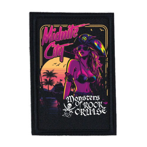 Monsters Of Rock Cruise 2025 - PR01 Portrait 8cm x 12cm Rectangle Sew-On Patch Thumbnail