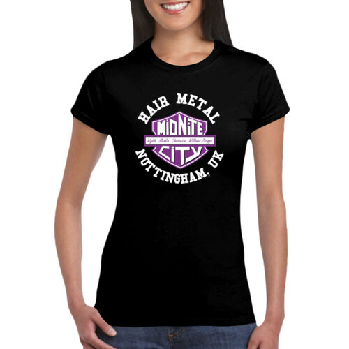 Hair Metal - GD72 Softstyle® Ladies' T-Shirt Thumbnail